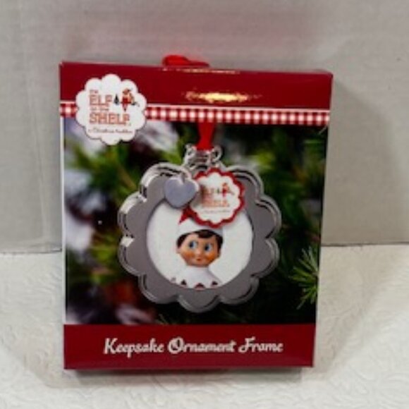NEW Elf on the Shelf Keepsake Christmas Photo Holder Ornament Keepsake Frame 3" - Picture 7 of 7